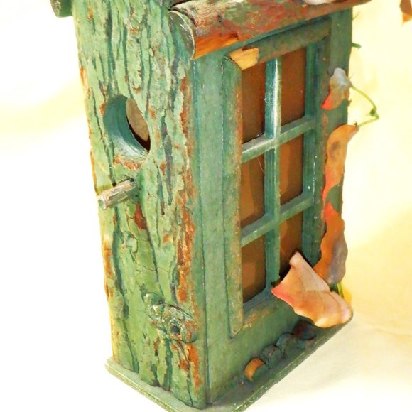 Unique, Artistic BIRDHOUSE ~ (Use Outdoors or Indoors for Decor) - Picture 3 of 3